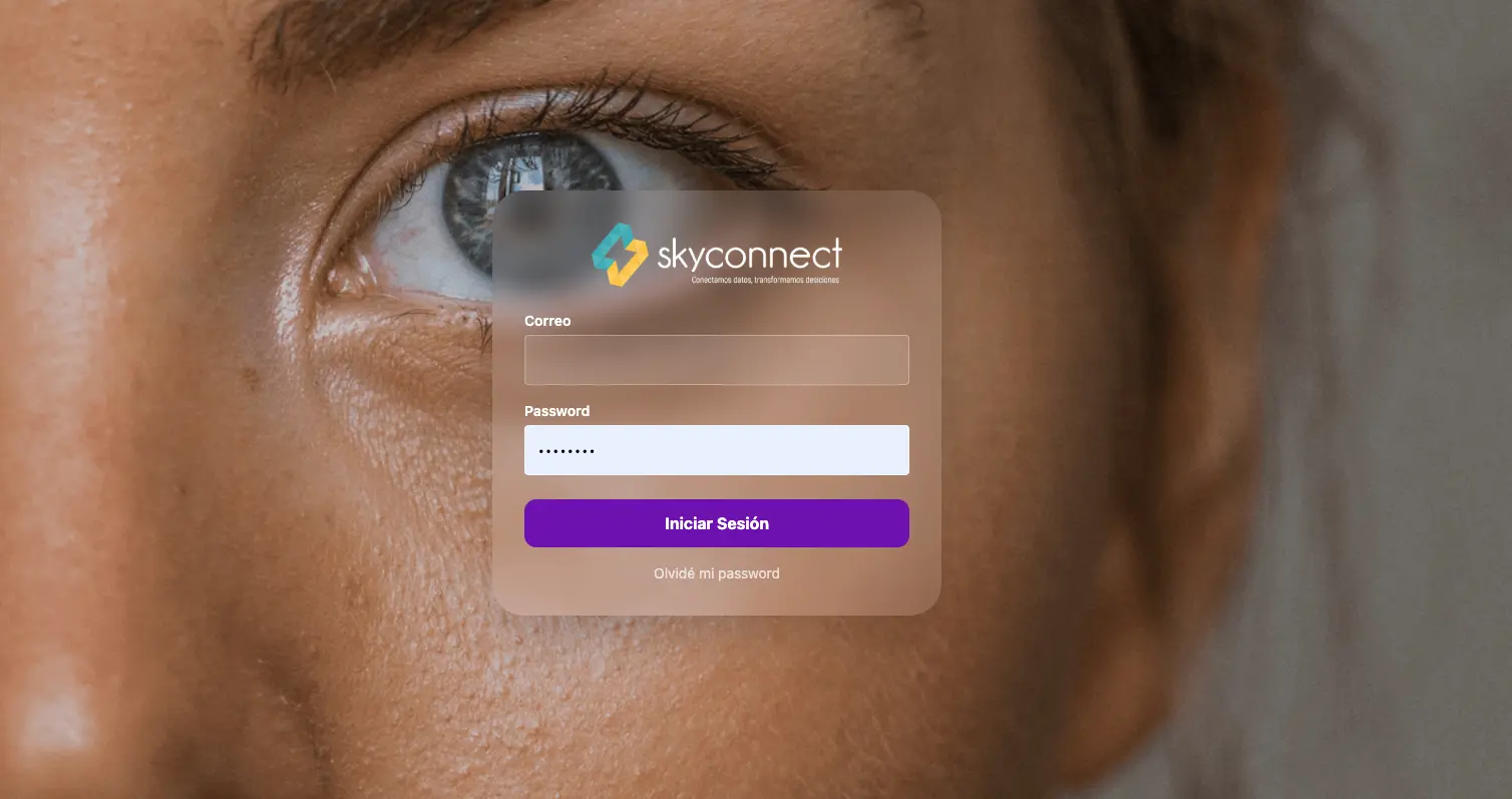 Skyconnect login visual